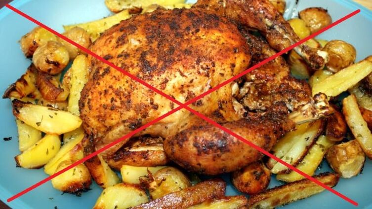 I cibi fritti grassi sono vietati per la pancreatite